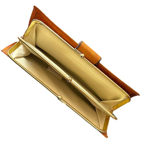 Rolfes Vintage Leather Wallet Setmaker IOB Kisslock Cowhide IOB - Picture 3 of 6